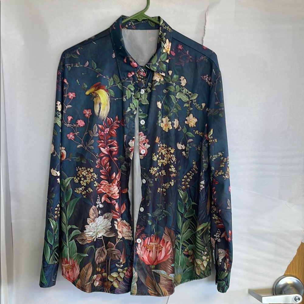 Floral Print Men's Jacket